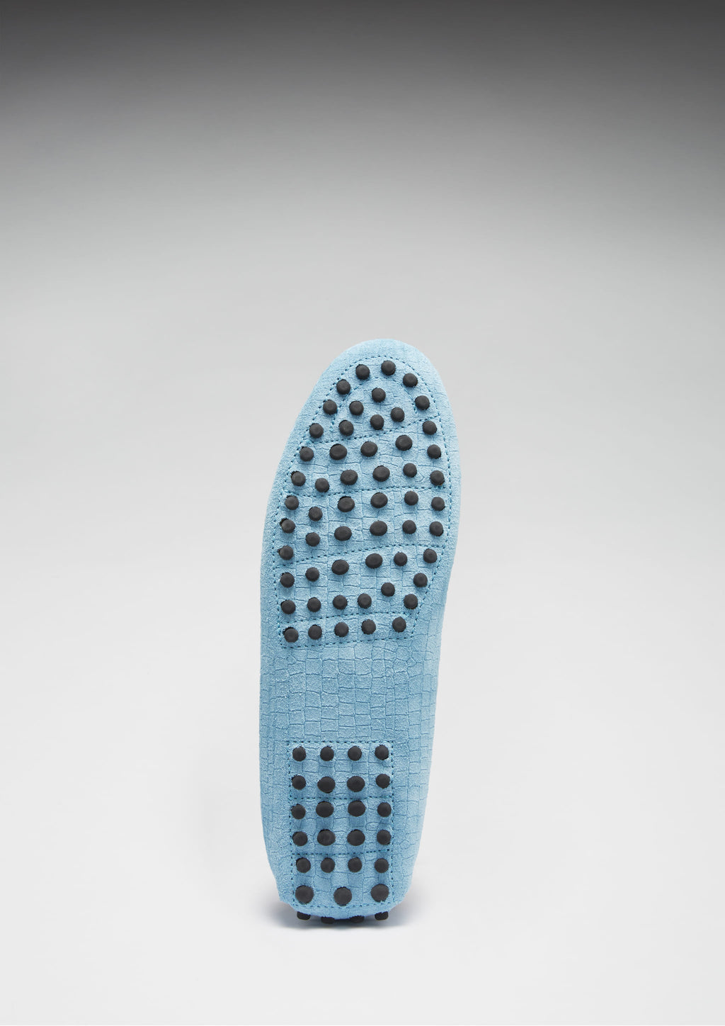 Women's Penny Driving Loafers, Blue Embossed Suede