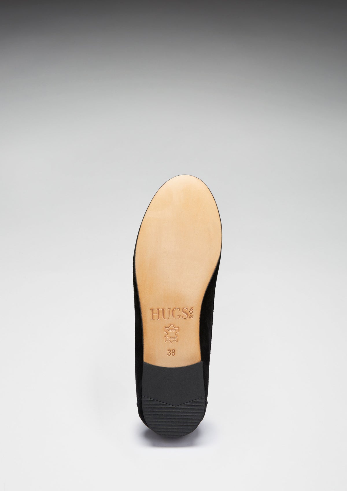 Women's Penny Loafers Leather Sole, Black Suede