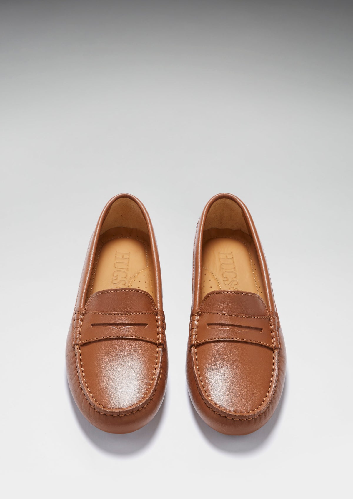 Women's Penny Driving Loafers, Tan Leather