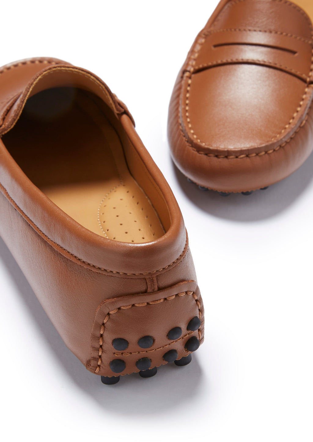 Women's Penny Driving Loafers, Tan Leather