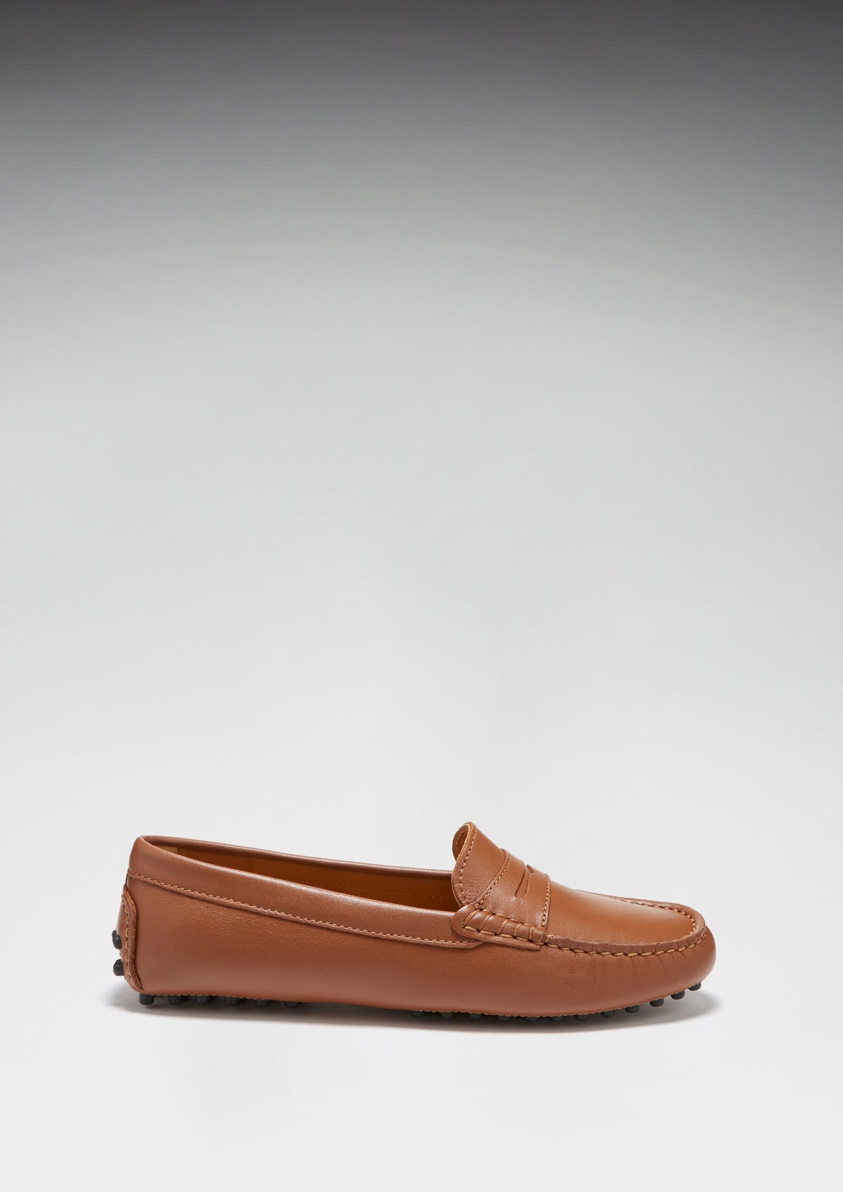 Women's Penny Driving Loafers, Tan Leather