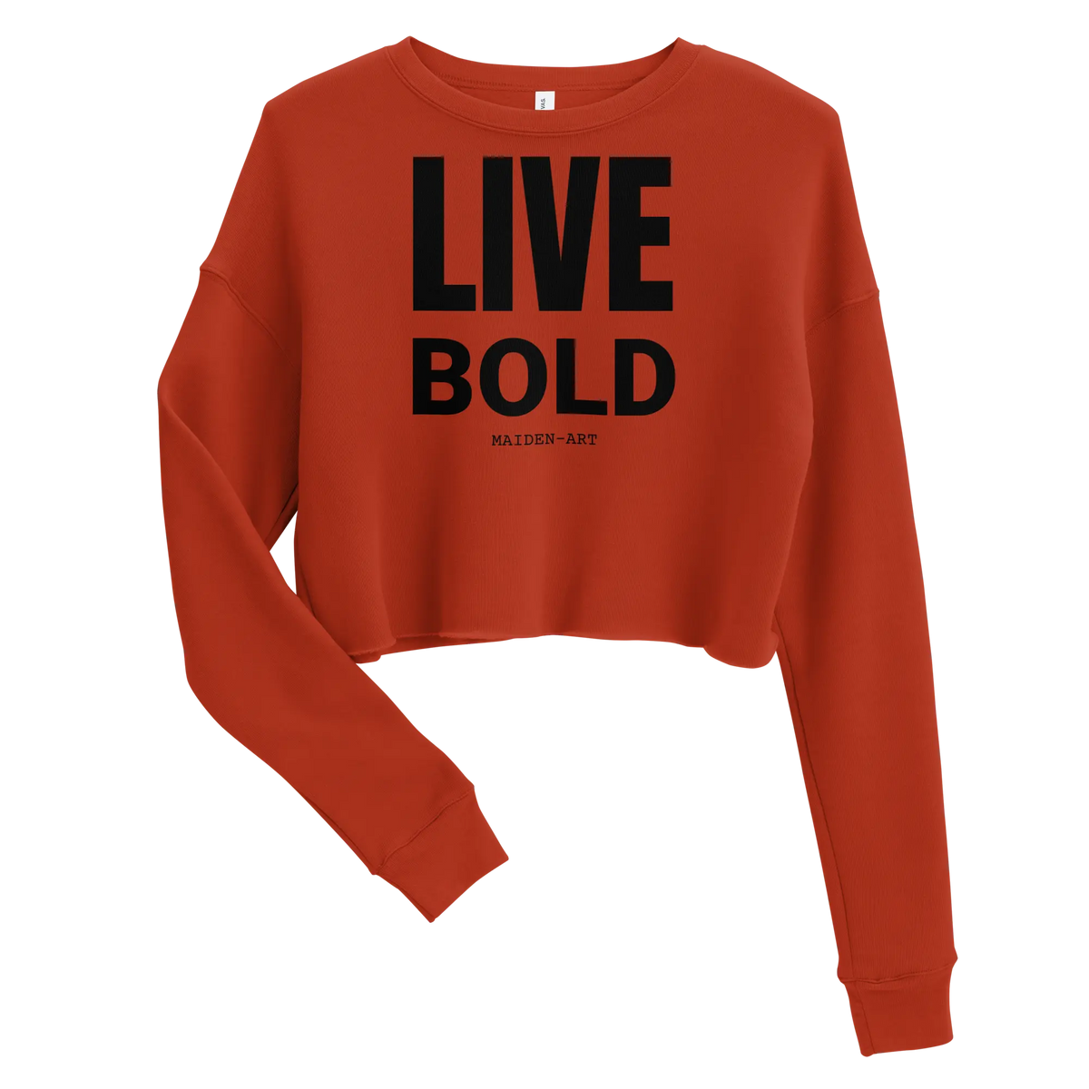 Live Bold Crop Sweatshirt