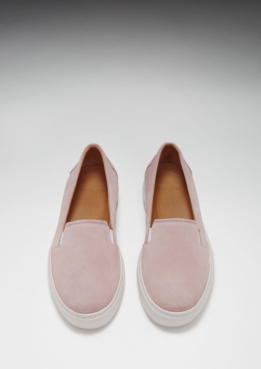 Women's Slip-On Sneakers, Ice Pink Suede