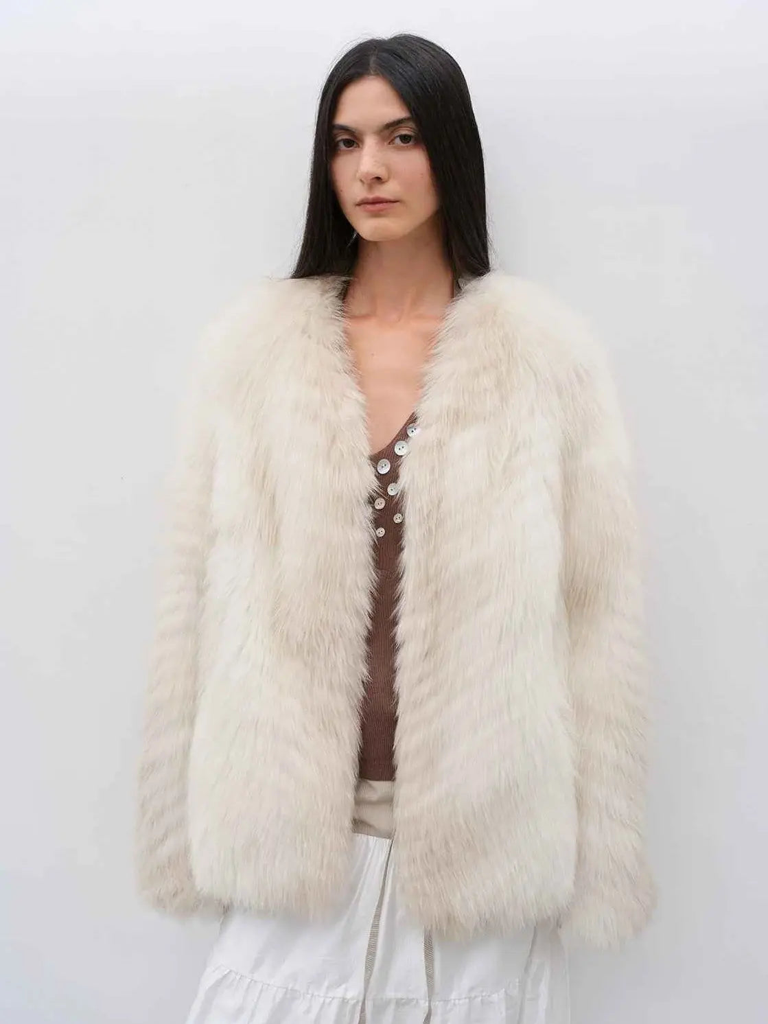 Yukino Dream Imported Colorful Fox Fur Coat From Finland
