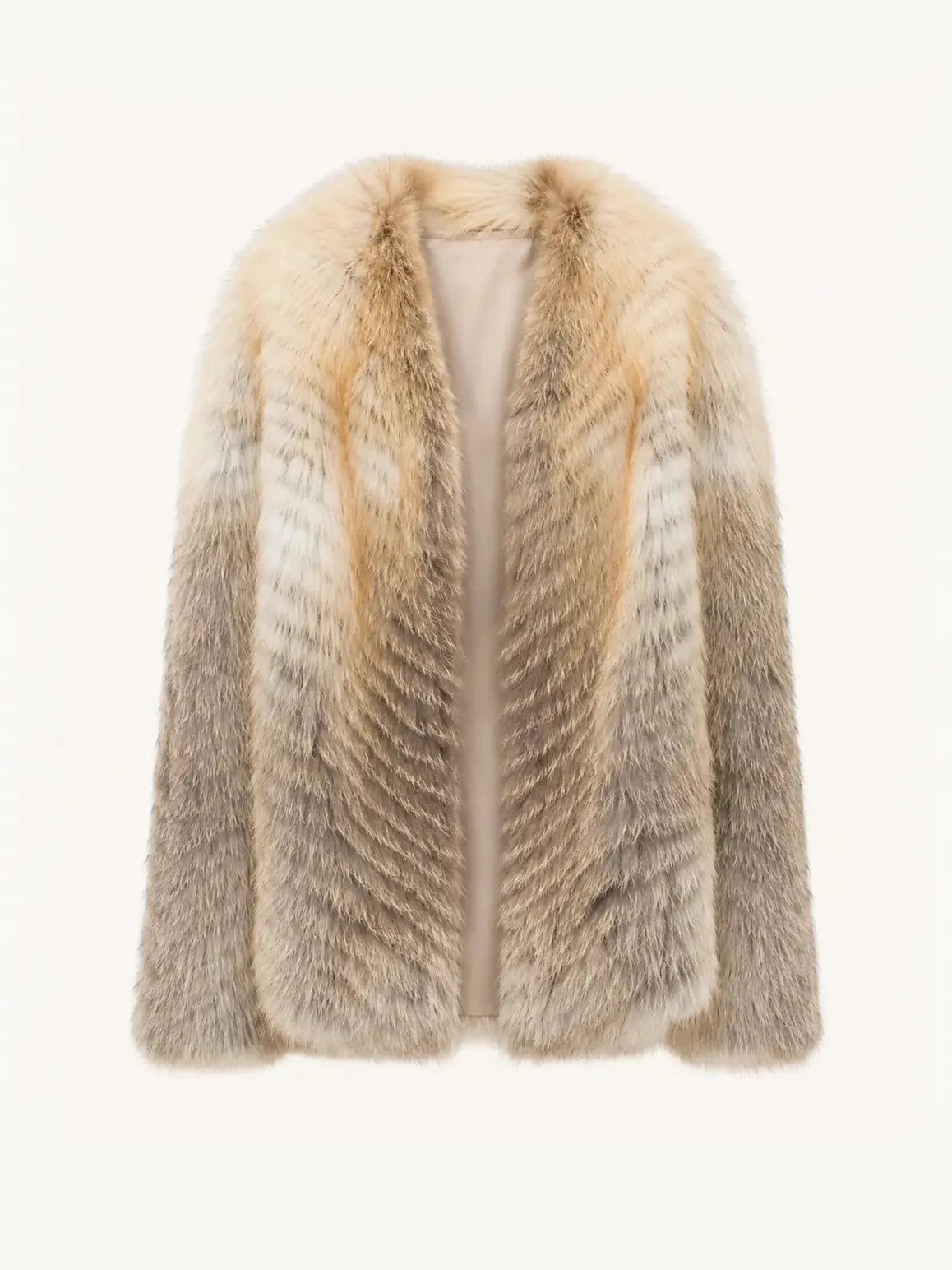Yukino Dream Imported Colorful Fox Fur Coat From Finland
