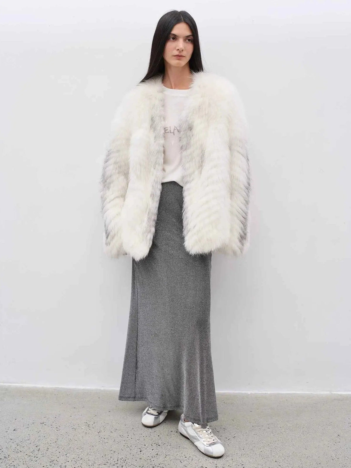 Yukino Dream Imported Colorful Fox Fur Coat From Finland