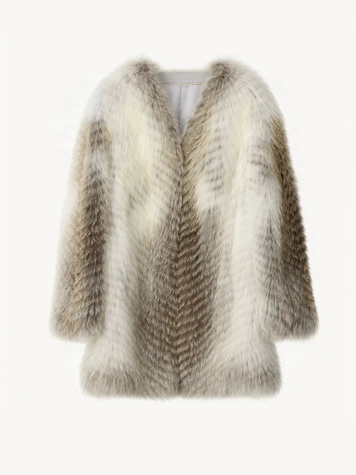 Yukino Dream Imported Colorful Fox Fur Coat From Finland