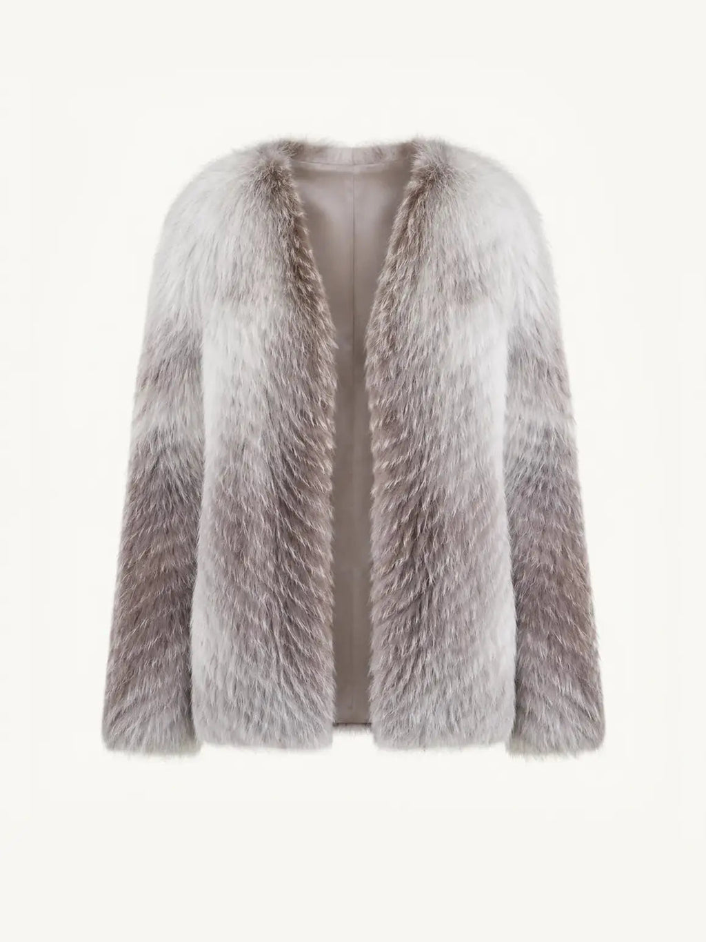 Yukino Dream Imported Colorful Fox Fur Coat From Finland