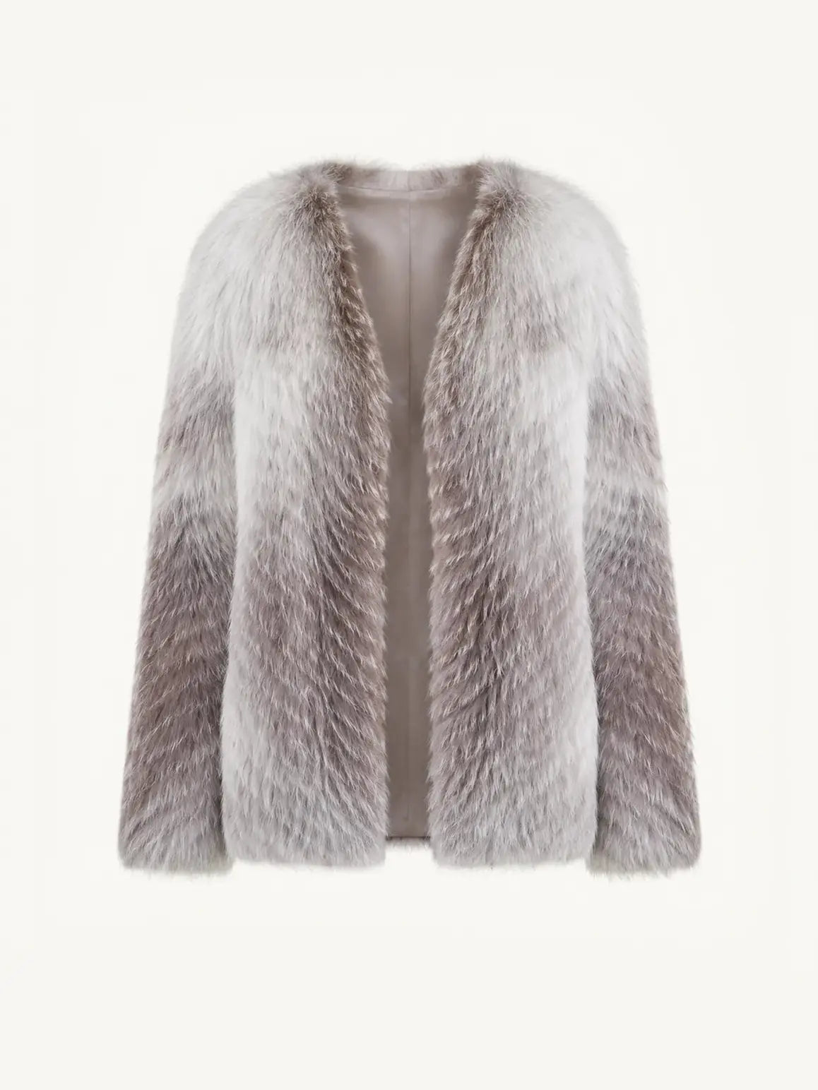Yukino Dream Imported Colorful Fox Fur Coat From Finland
